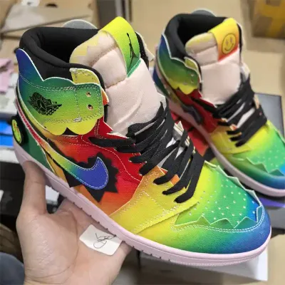 AIR JORDAN 1 RED YELLOW SHOES